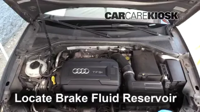 2015 Audi A3 Quattro Premium 2.0L 4 Cyl. Turbo Convertible Liquide de frein Ajouter du liquide